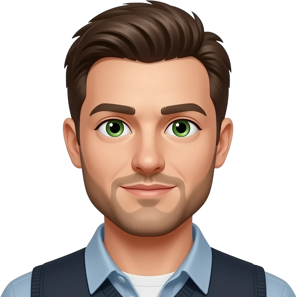man Green Eyes emoji