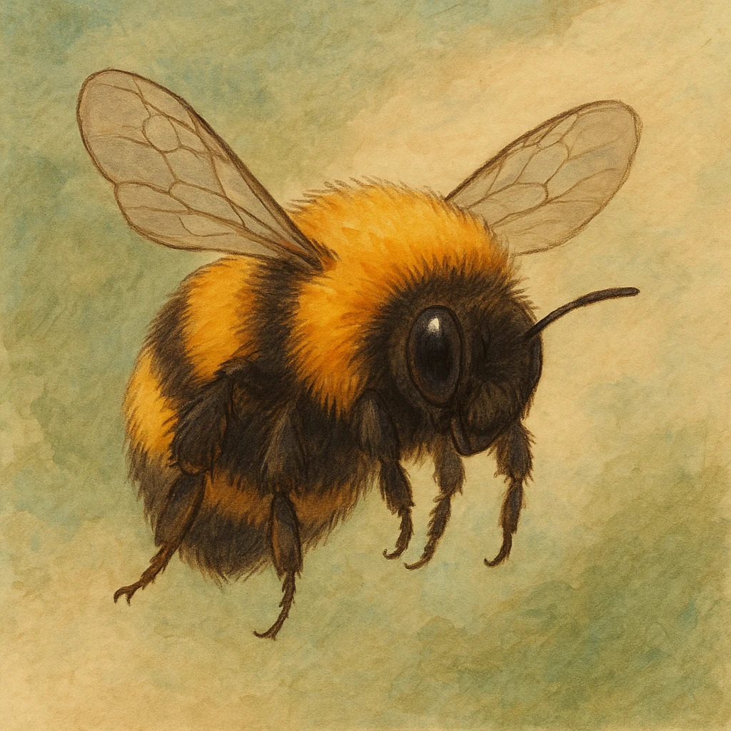 realistic-ish bumblebee emoji