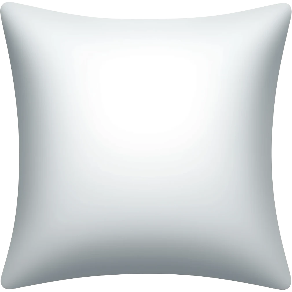 Pillow emoji iOS style no eyes mouth and facial features emoji