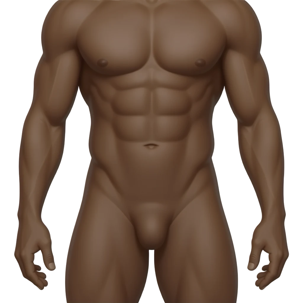 Cara negro bem dotado pelado corpo todo a mostrar com o penis duro emoji