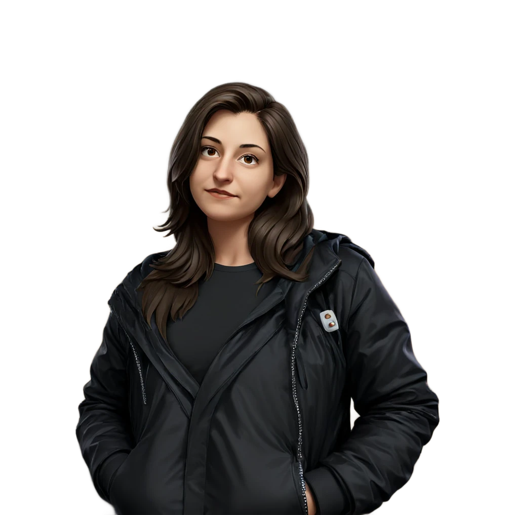 nighttime outdoor portrait of girl emoji