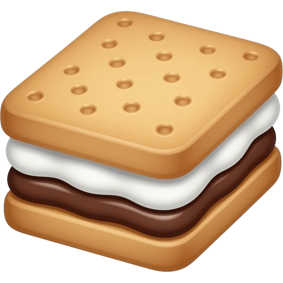 cute anime style s'mores emoji