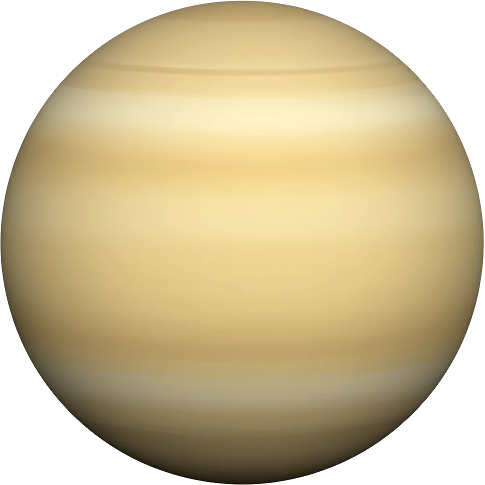 Planet Venus without Background emoji