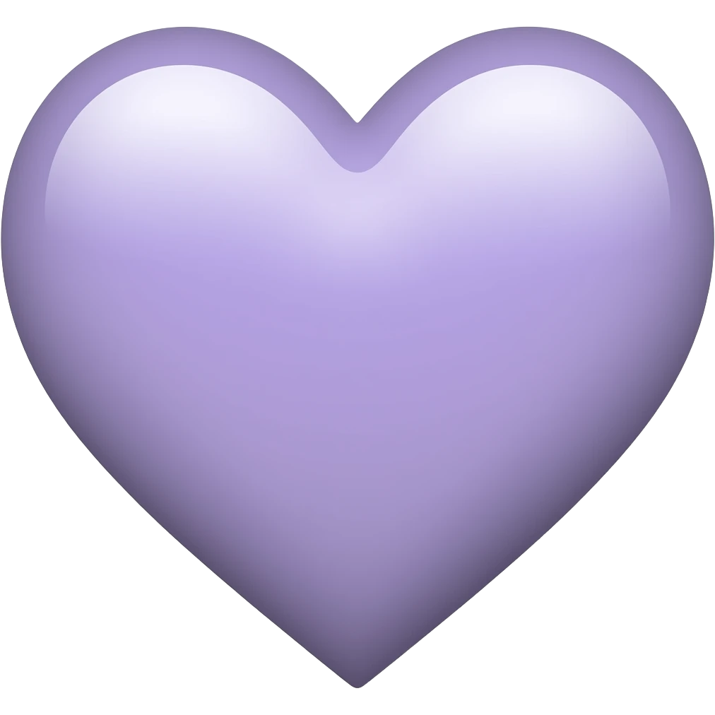 Light lilac heart emoji