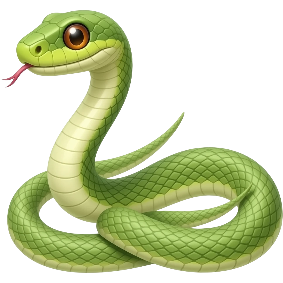 Cartoon snake emoji