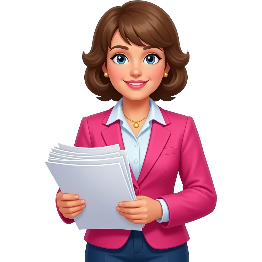 business person 80s style, with a lot of paperwork emoji