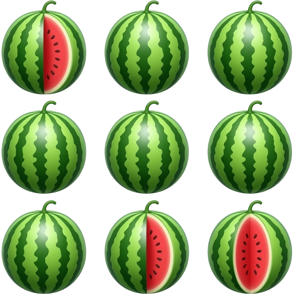 Sandías otros modelos emoji