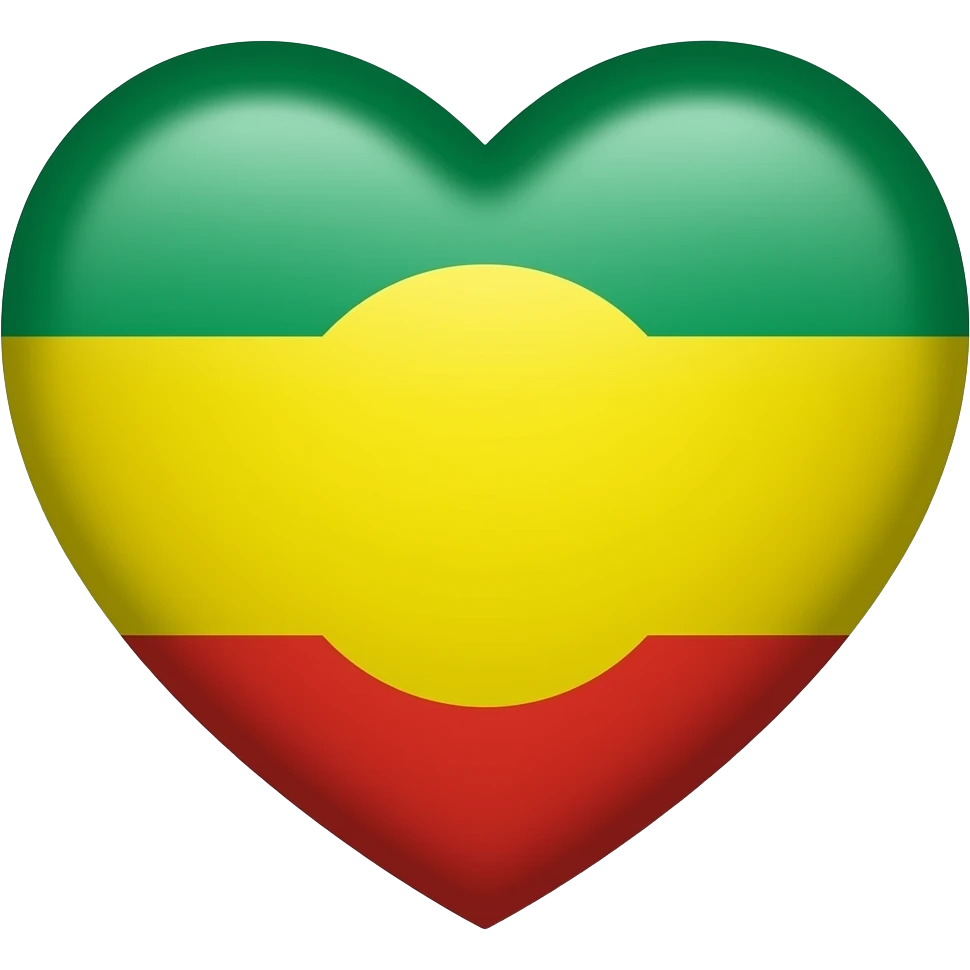 Ethiopia heart flag emoji