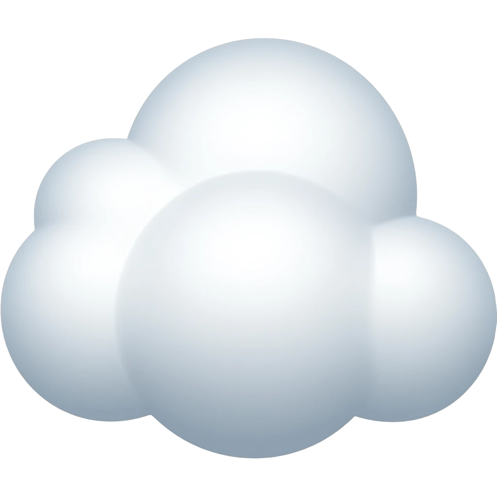 облако белое мягкое плоское emoji