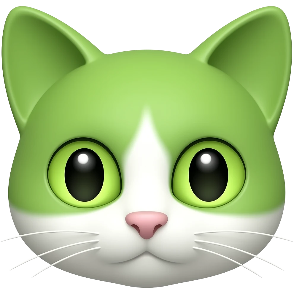 Green cat ears emoji