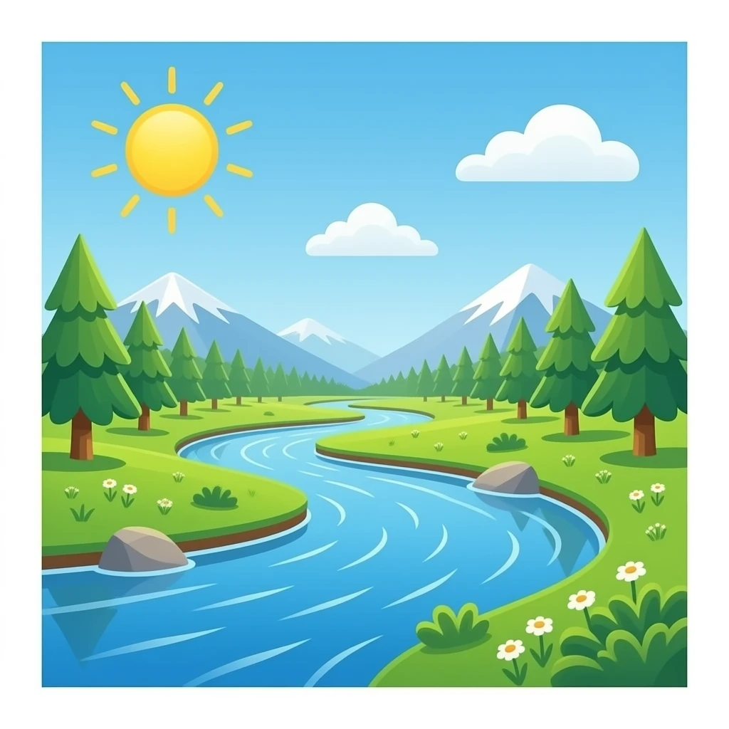 river landscape emoji