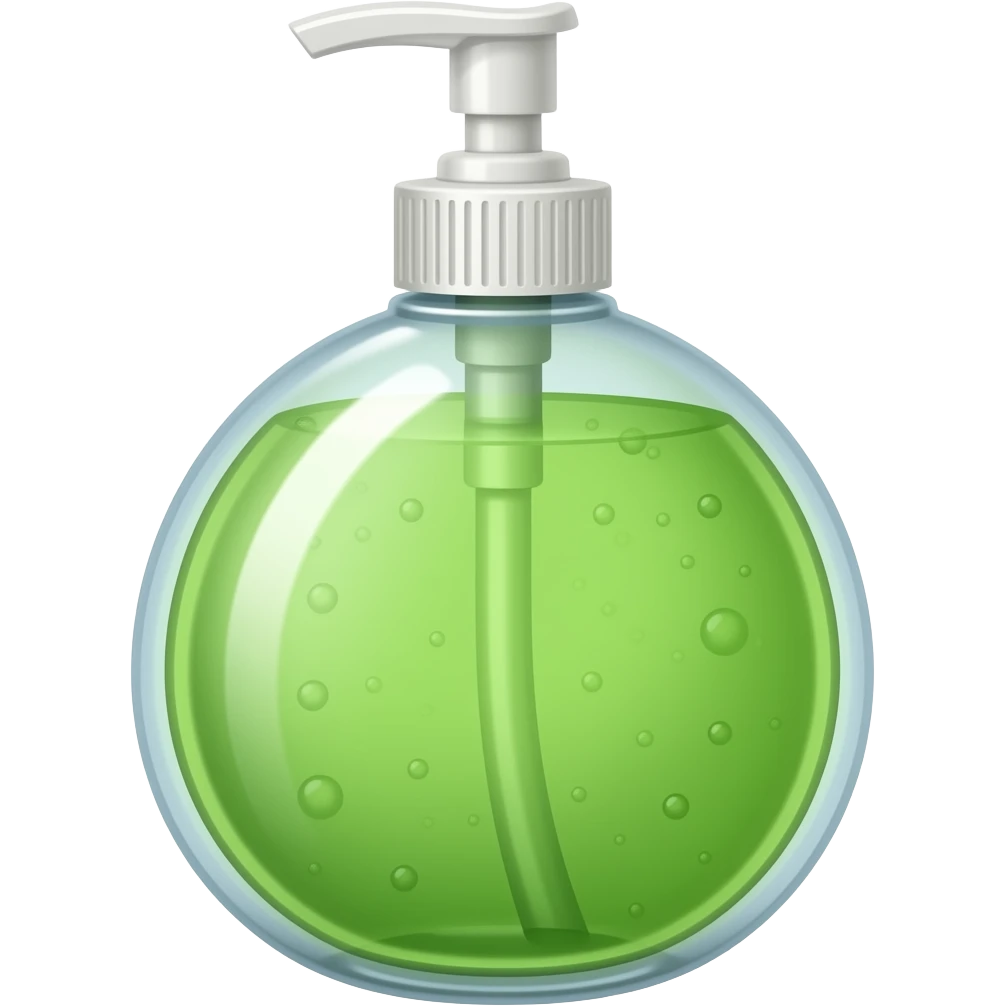 bubble bath bottle green emoji
