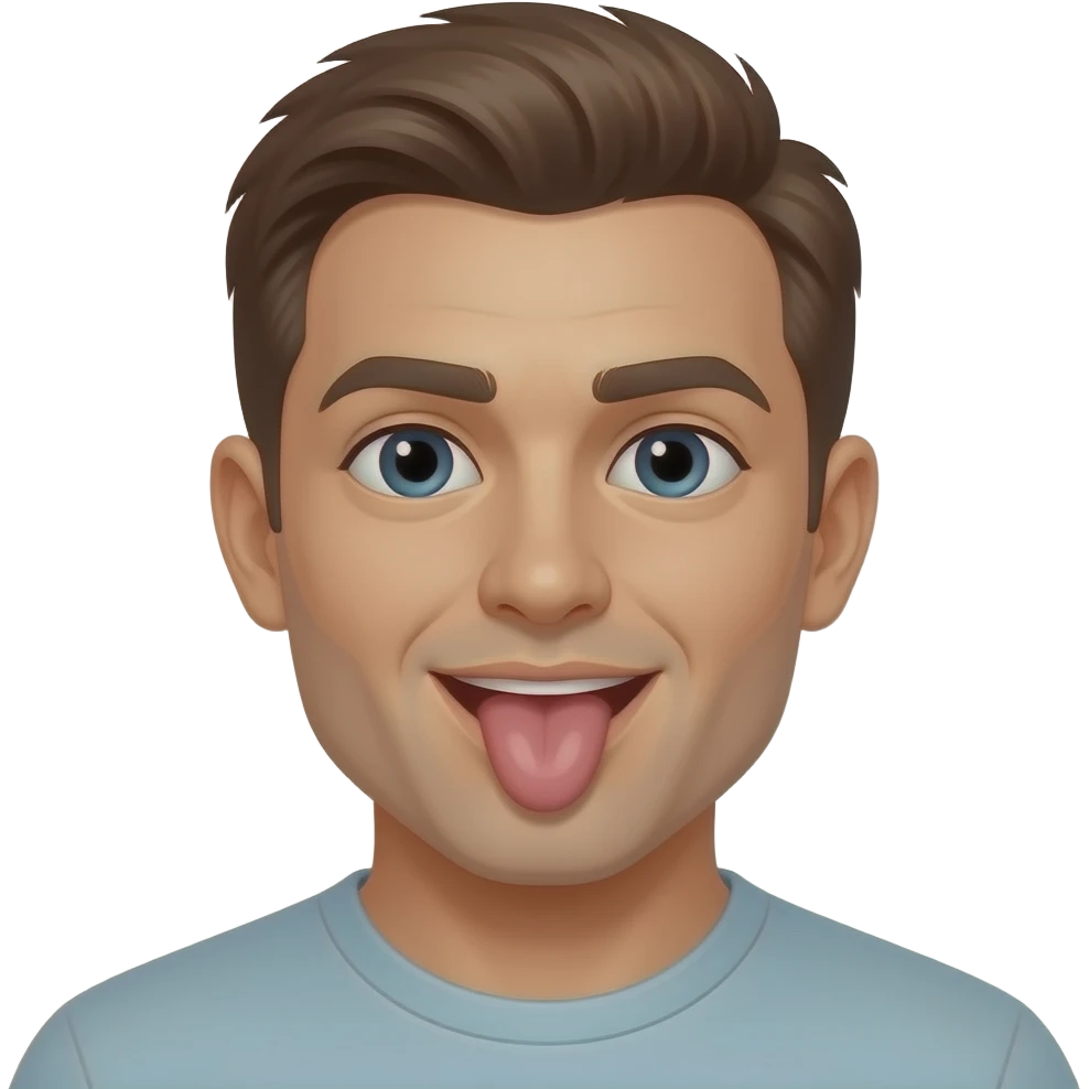 A mans tung licking a vagina emoji