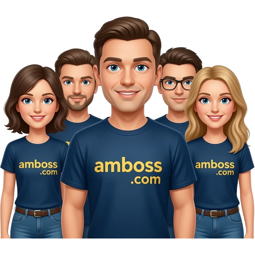 an emoji which describes amboss.com logo and the shop team emoji
