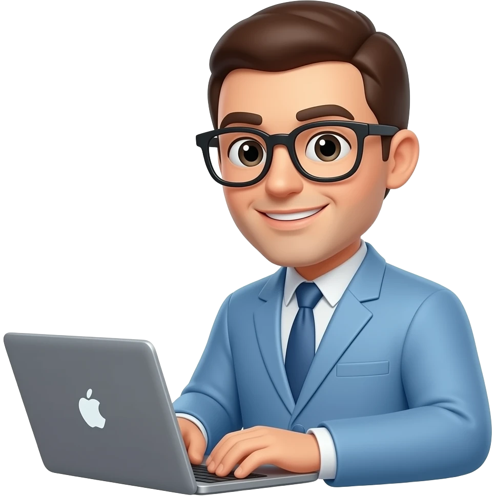 can you use this image and turn it into a working in laptop position emoji