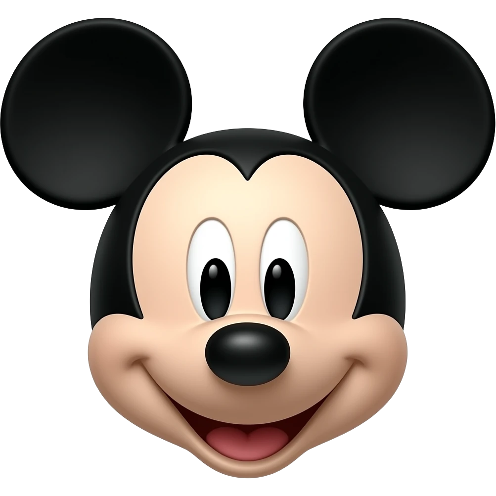 Mickey Mouse FACE emoji
