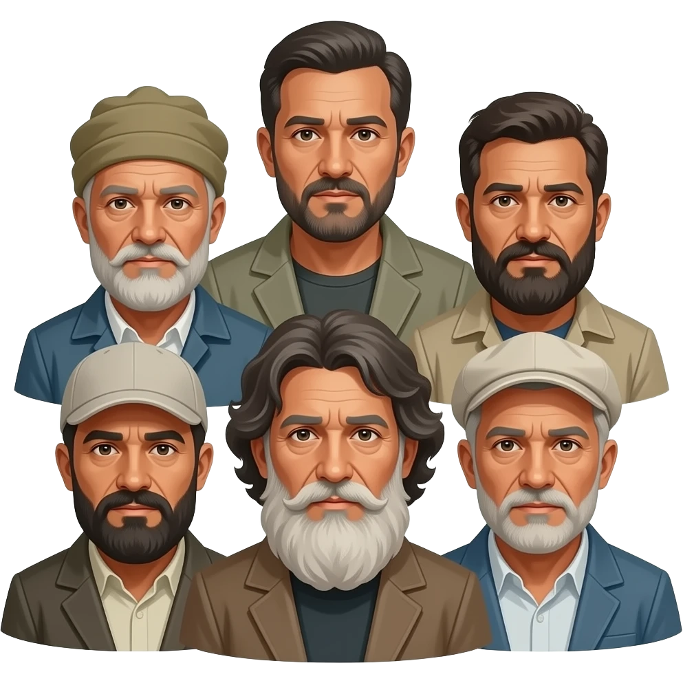 group of poor men emoji