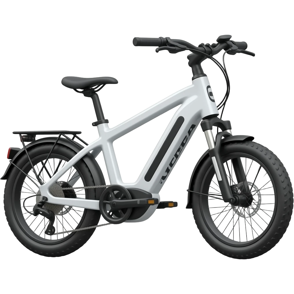 mordern white electric-bike emoji