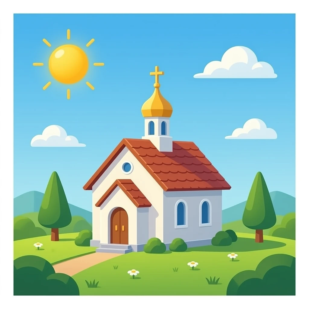 small Orthodox church png image emoji