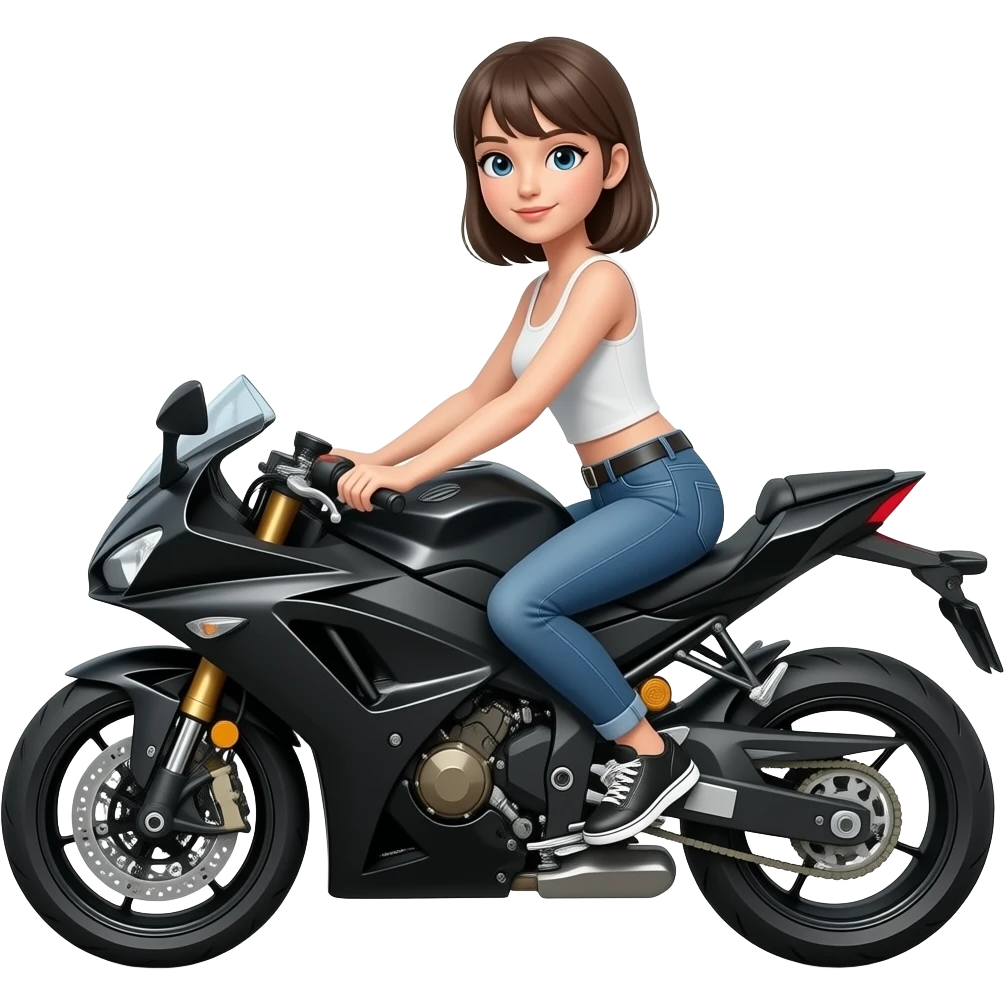 Chava en motoneta emoji