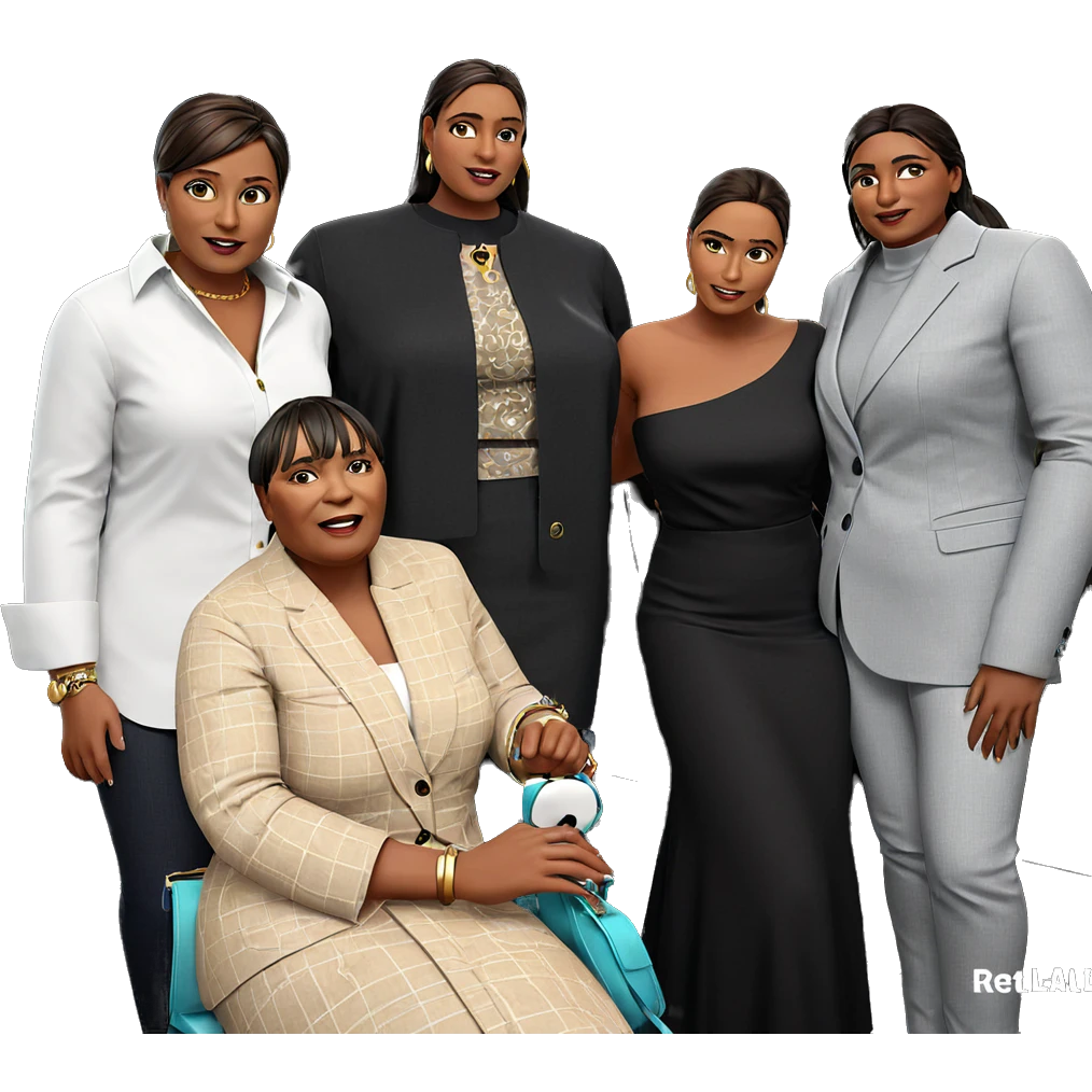 girls in stylish attire emoji