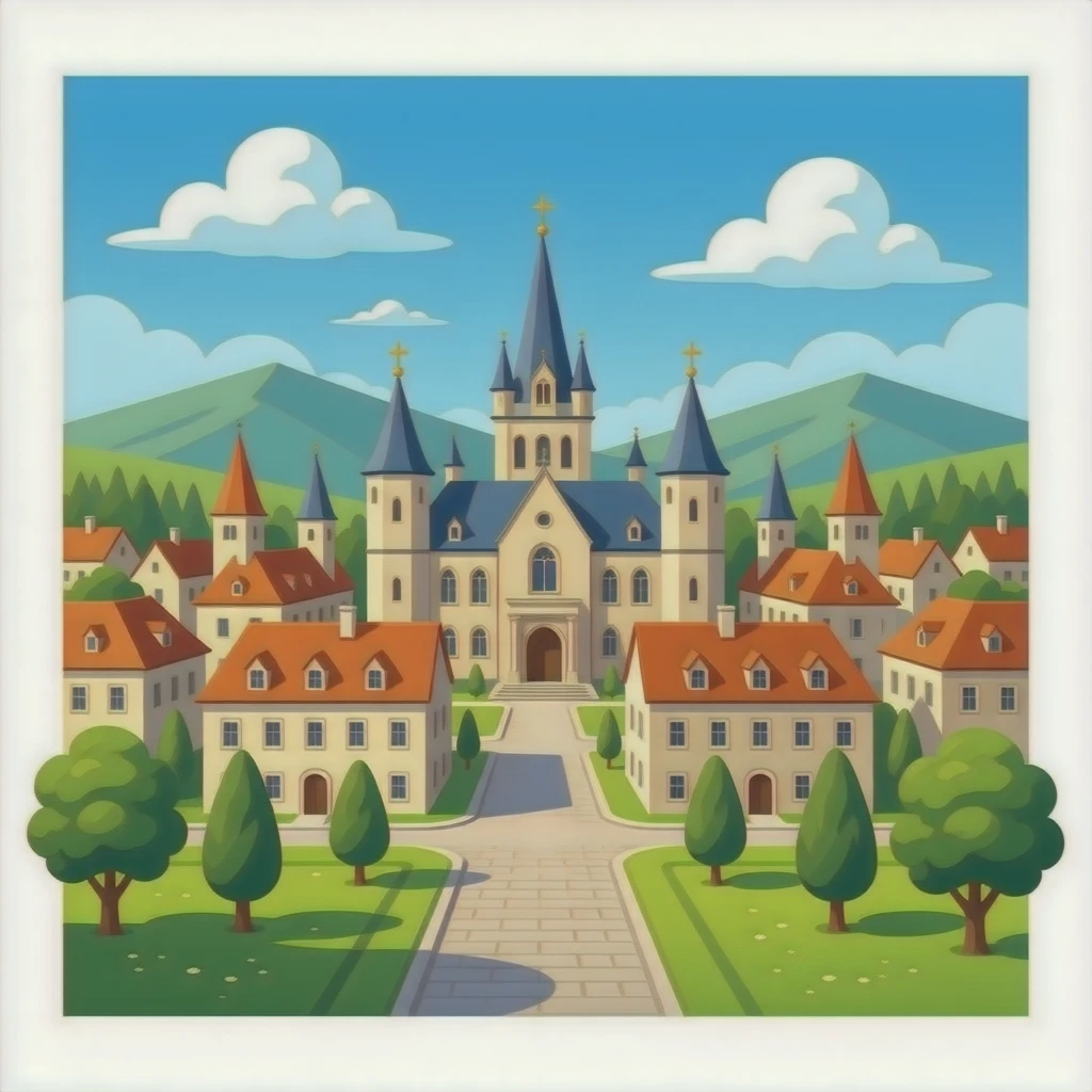 european medieval city png emoji
