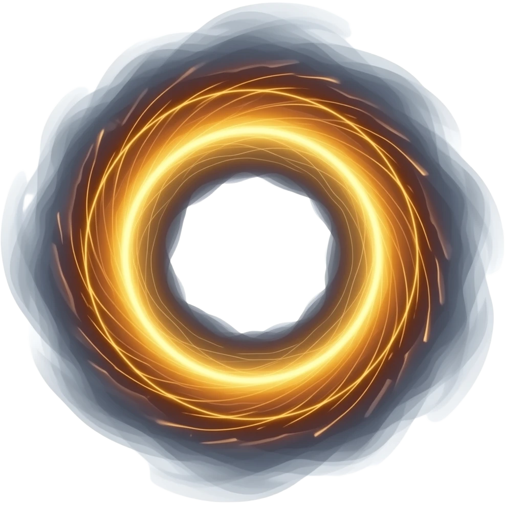 swirling magical vortex of of sparks and smoke orb emoji
