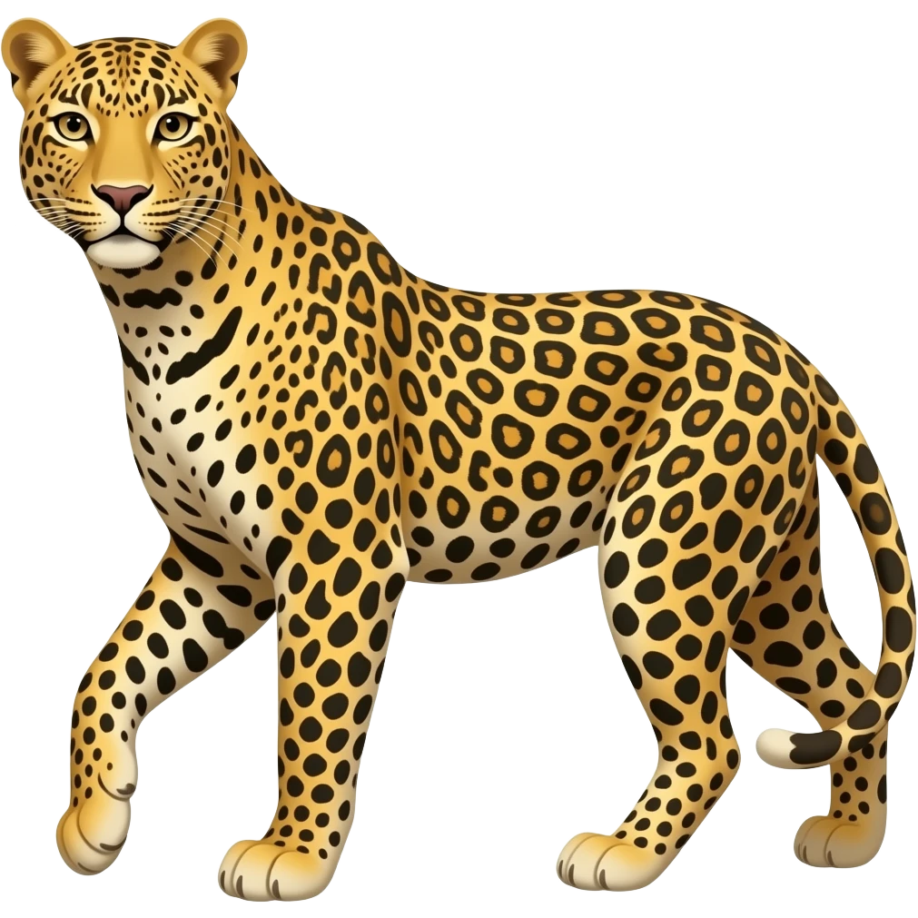 leopard siluotte emoji