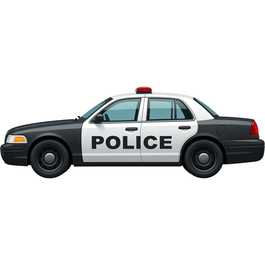 Police Car side view emoji