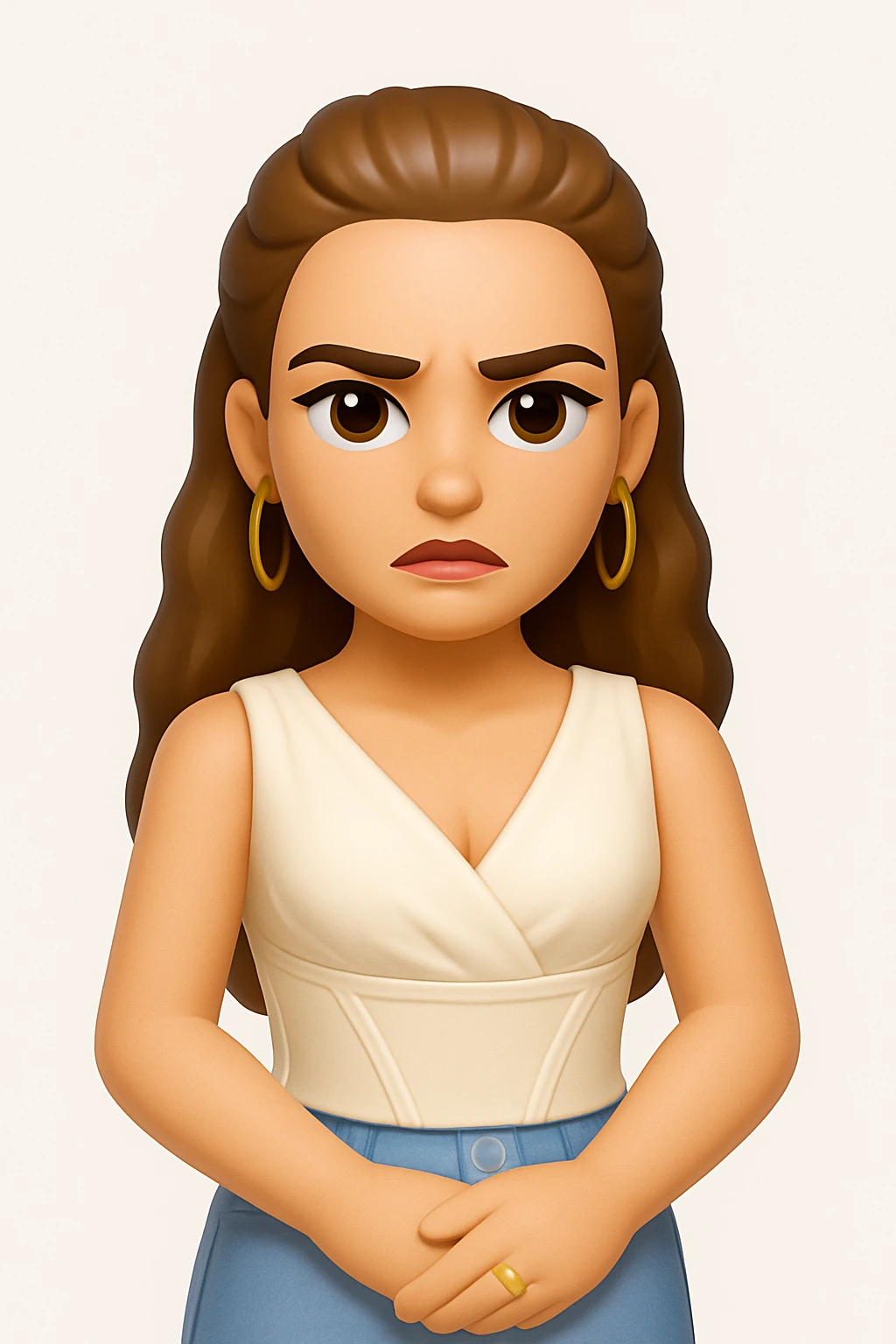 A 3D Apple-style emoji version of the uploaded image, preserving its colors, shapes, textures, and overall design, simplified into emoji form while keeping key details recognizable. Smooth glossy finish, soft shadows, high-quality render, minimal background emoji