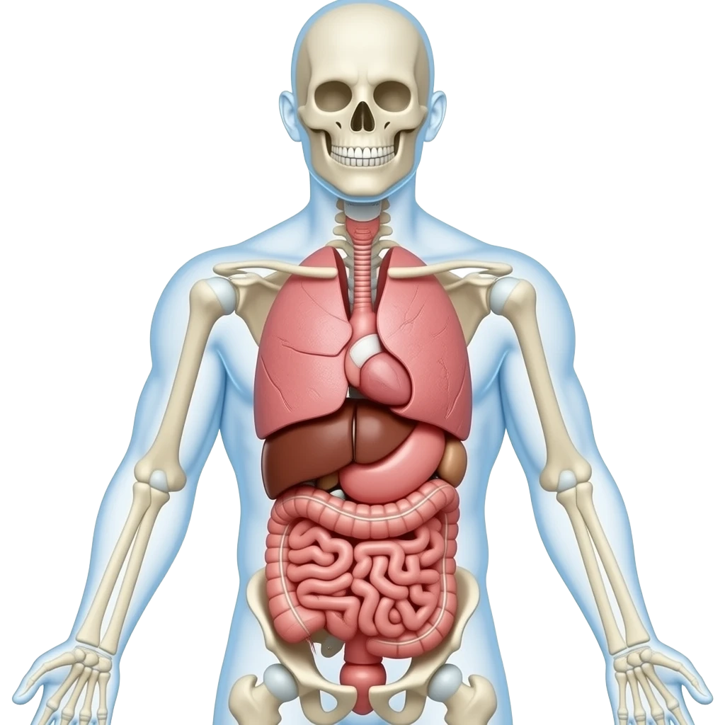 Una persona cuerpo completo Sistema respiratorio emoji