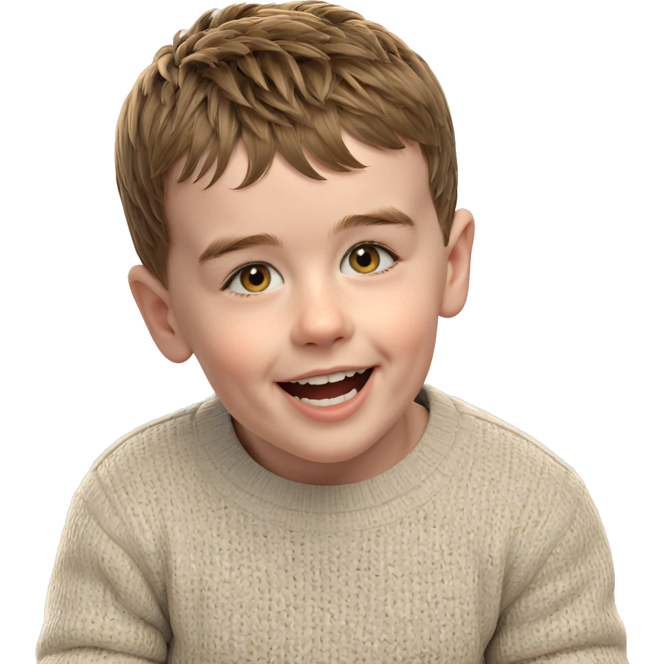 smiling boy in sweater emoji