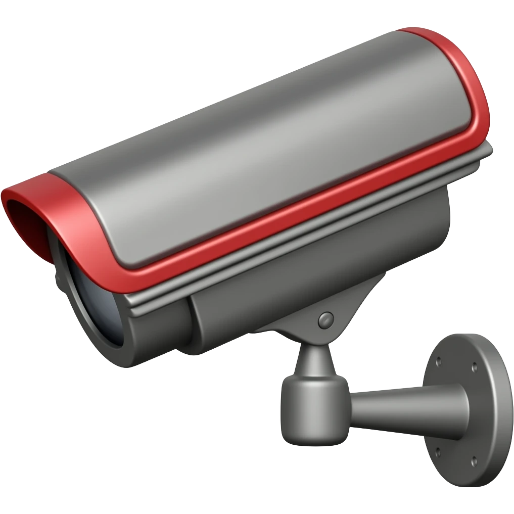 CCTV black and red emoji