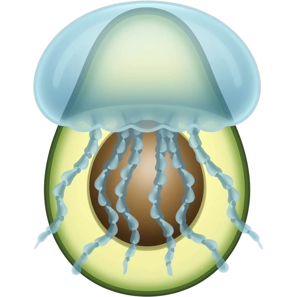 avocado jellyfish emoji