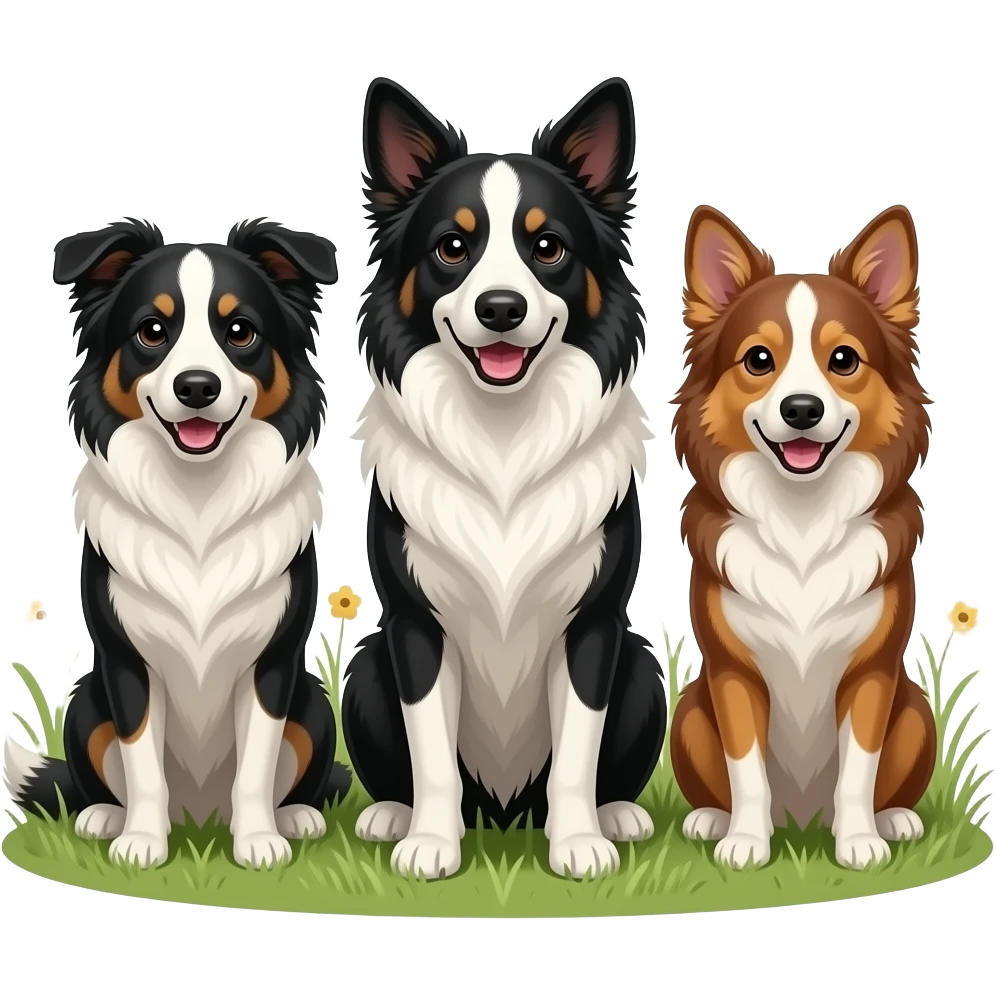 Border Collie Tails - 3 amazing friends in Australia Tom & Ben & Matisaqqe emoji