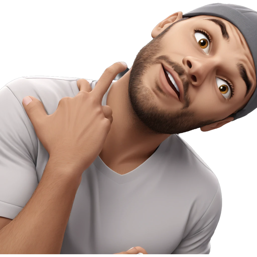 male with beard in shirt emoji