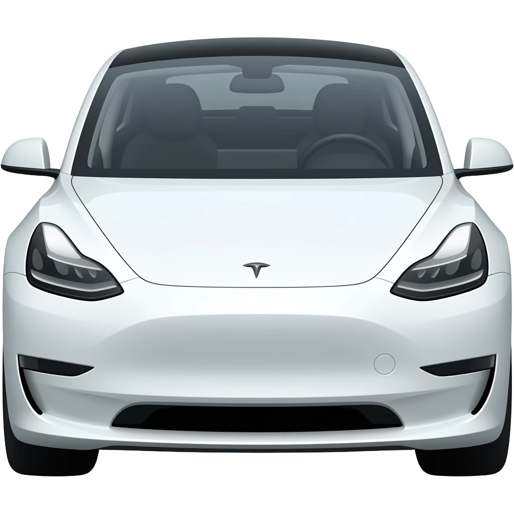 White Tesla emoji