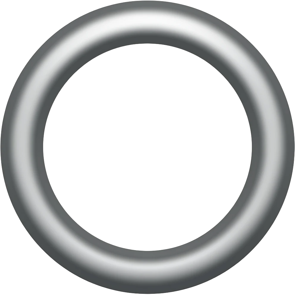 simple ring silhouette, clean circle, 1 color only, thick outline, no details, no background, centered, fills frame emoji