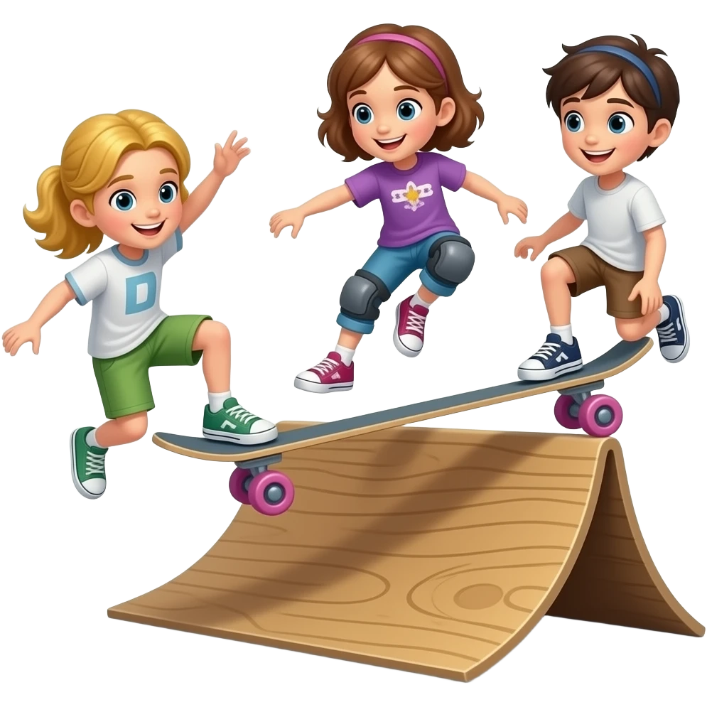 kids doing parkour emoji