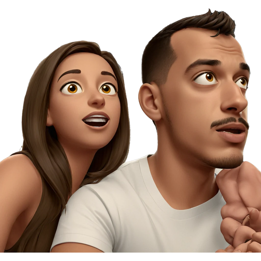 girl and boy in shirts emoji