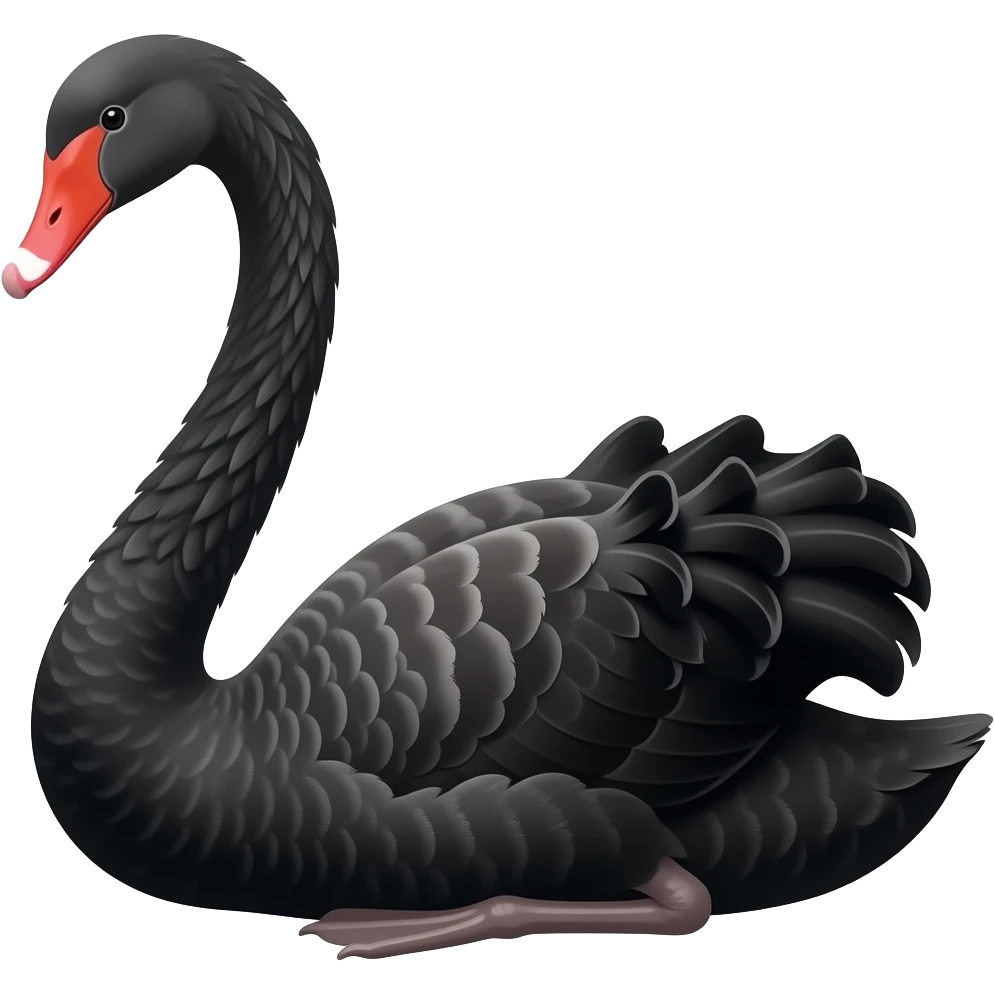 Black swan emoji