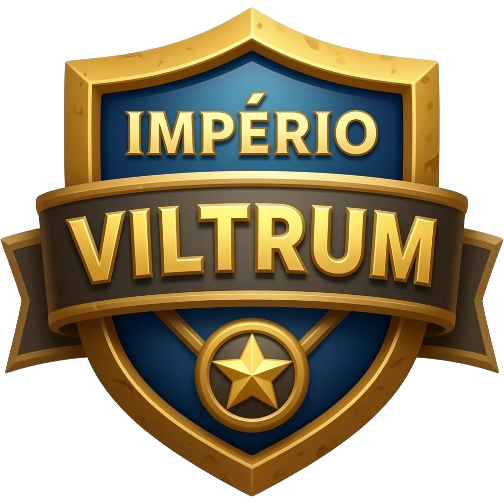 logo para guilda de rpg escrito IMPÉRIO VILTRUM emoji