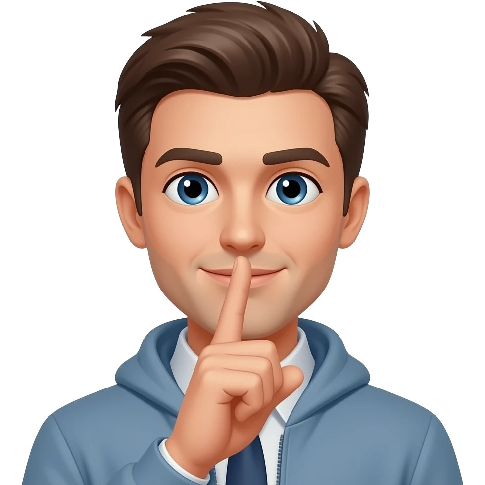 haciendo silencio emoji