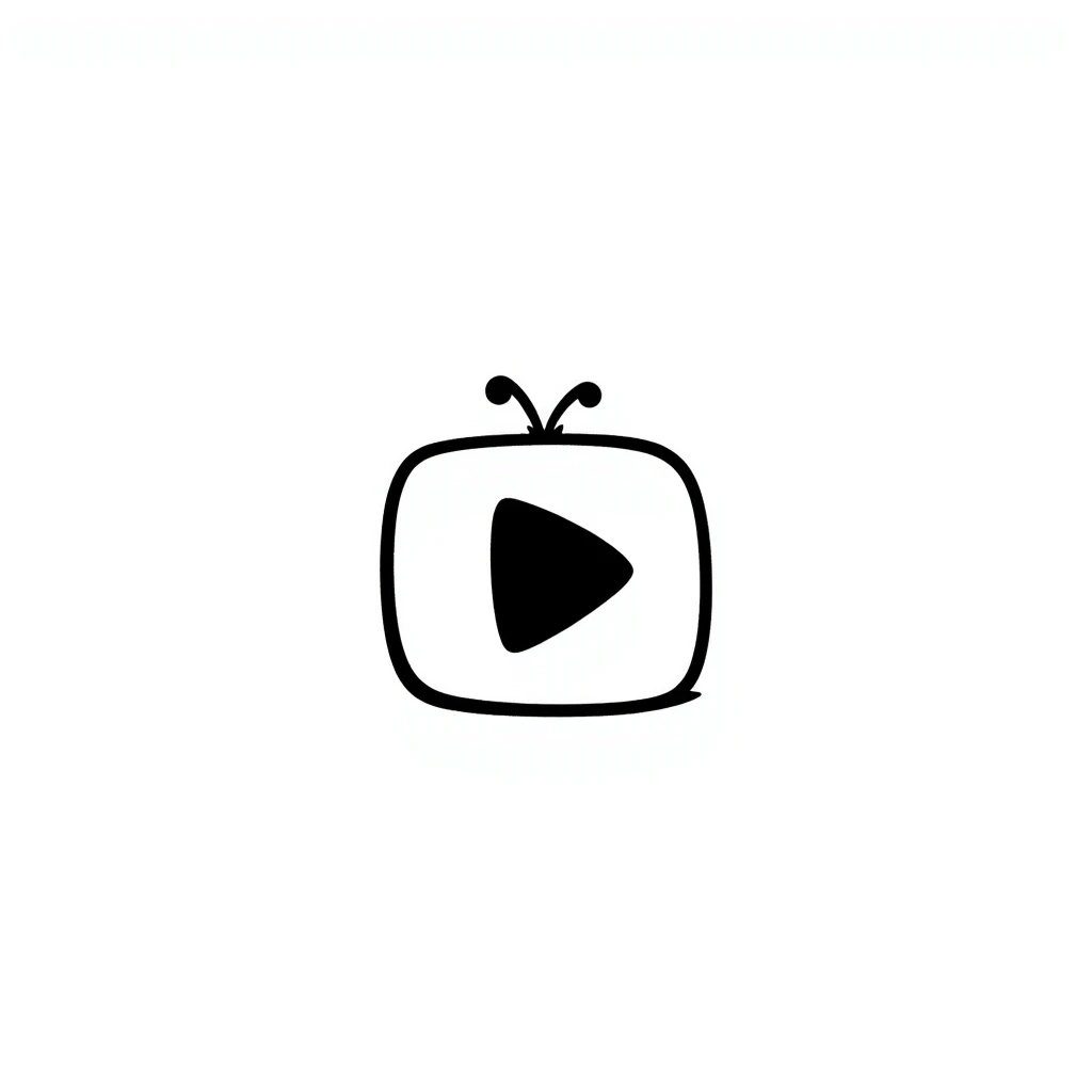 YouTube logo hand drawn doodle style emoji