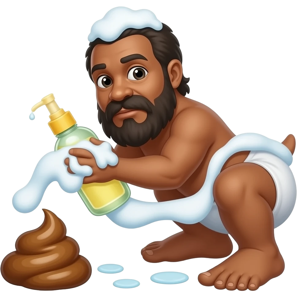 Diddy's dick being washed by baby oil and baby poop emoji