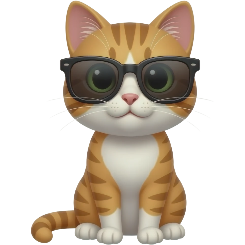 Cat wearing sunglasses emoji
