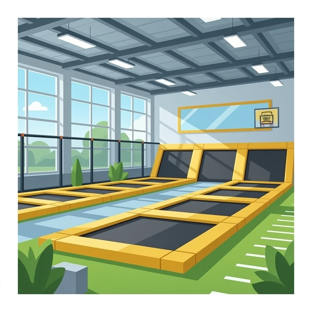 Trampoline park indoor emoji