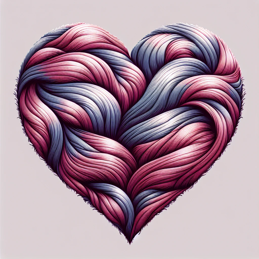 heart with a velvet texture emoji