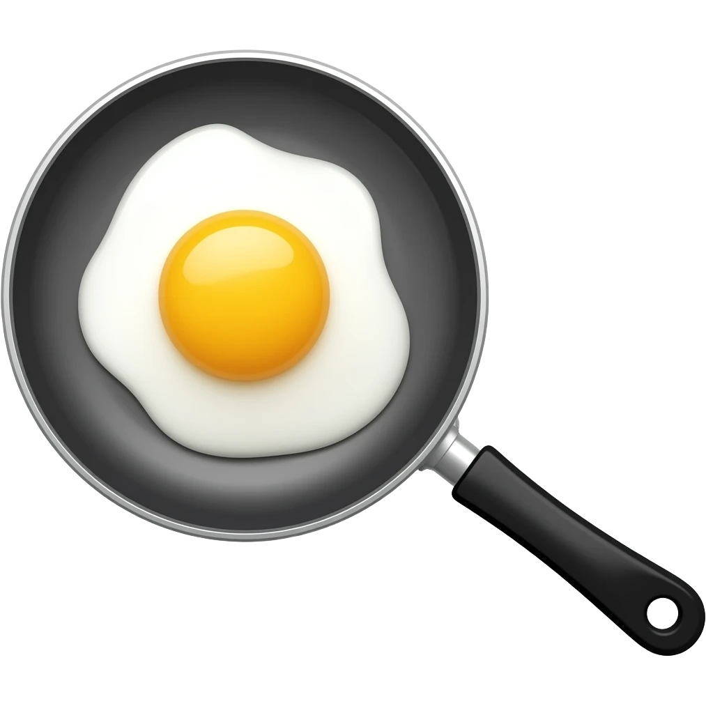 pan with egg emoji