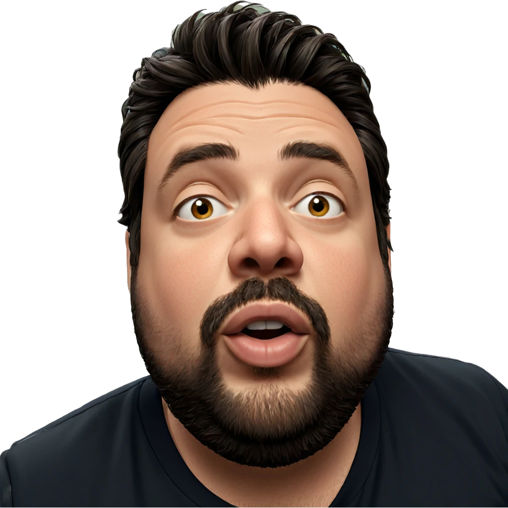 male portrait with beard emoji